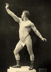 Eugen Sandow, in posa classica greco-romana, c.1894